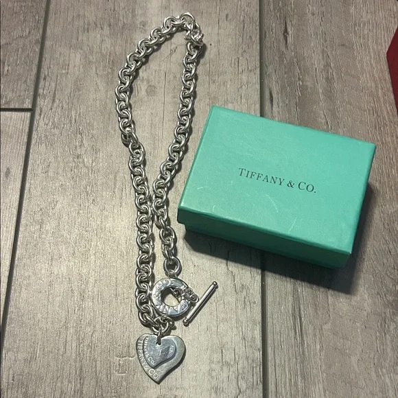 Tiffany & Co. Sterling Silver Heart Chain Necklace - Picture 6 of 7